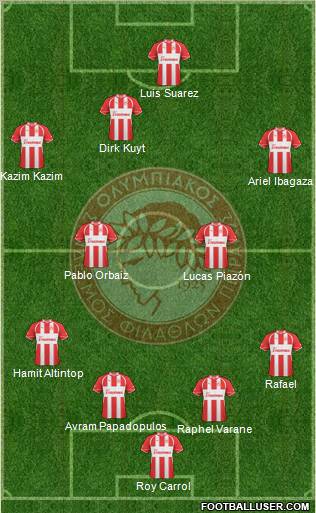 Olympiakos SF Piraeus Formation 2012