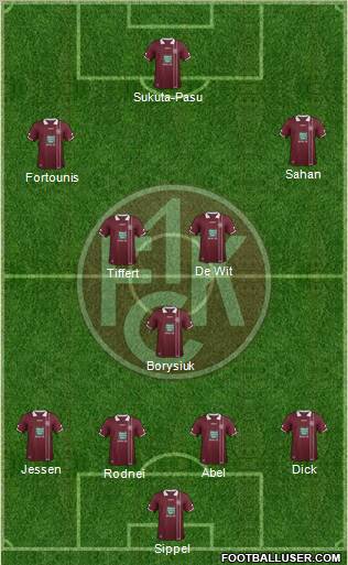 1.FC Kaiserslautern Formation 2012