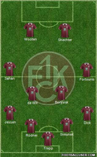 1.FC Kaiserslautern Formation 2012