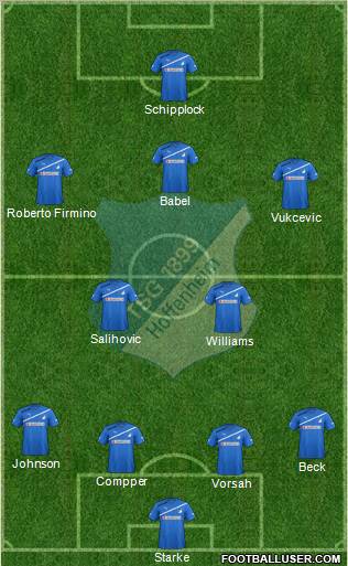 TSG 1899 Hoffenheim Formation 2012