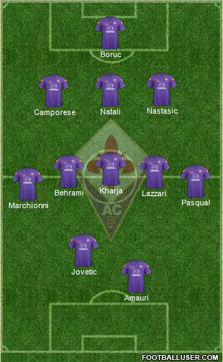 Fiorentina Formation 2012