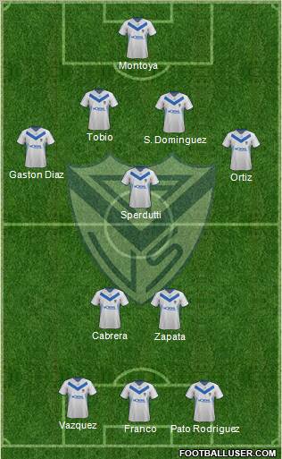 Vélez Sarsfield Formation 2012