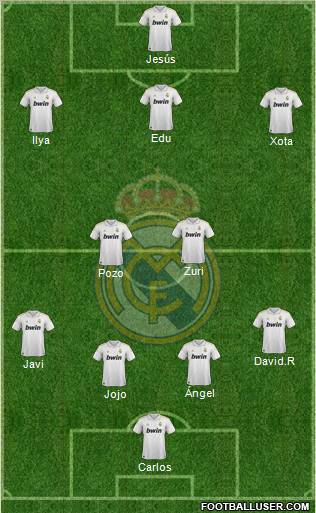 Real Madrid C.F. Formation 2012