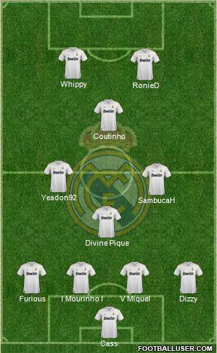 Real Madrid C.F. Formation 2012