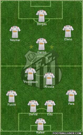 Santos FC Formation 2012