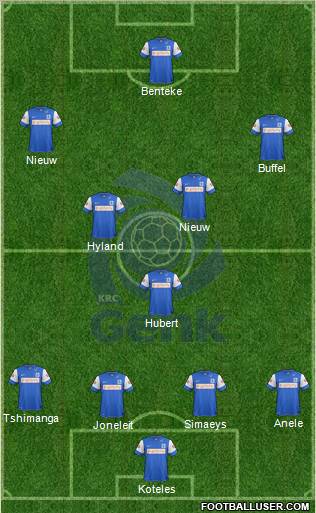 K Racing Club Genk Formation 2012