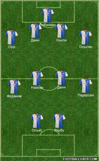 Blackburn Rovers Formation 2012