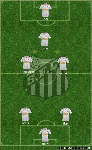 Santos FC Formation 2012