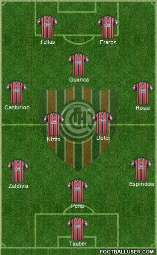 Chacarita Juniors Formation 2012