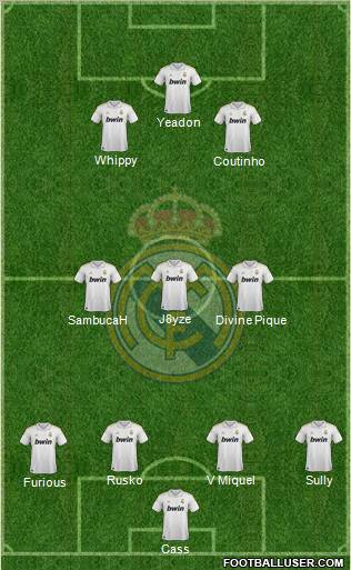 Real Madrid C.F. Formation 2012