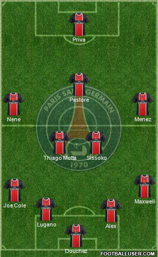 Paris Saint-Germain Formation 2012