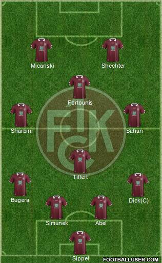 1.FC Kaiserslautern Formation 2012