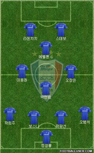Suwon Samsung Blue Wings Formation 2012