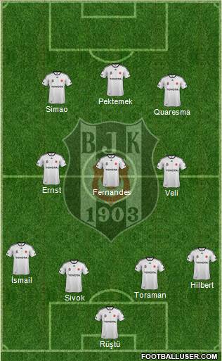 Besiktas JK Formation 2012