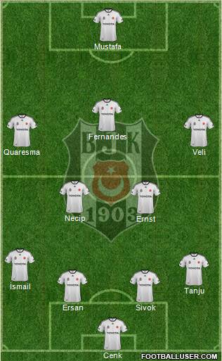 Besiktas JK Formation 2012