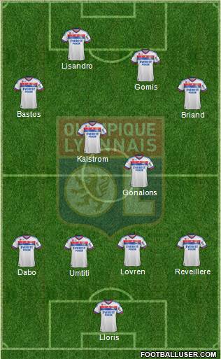 Olympique Lyonnais Formation 2012