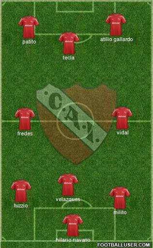 Independiente Formation 2012