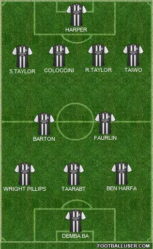 Newcastle United Formation 2012