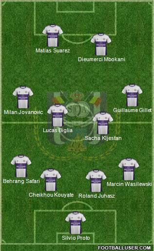 RSC Anderlecht Formation 2012