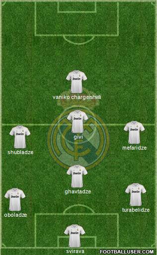 Real Madrid C.F. Formation 2012