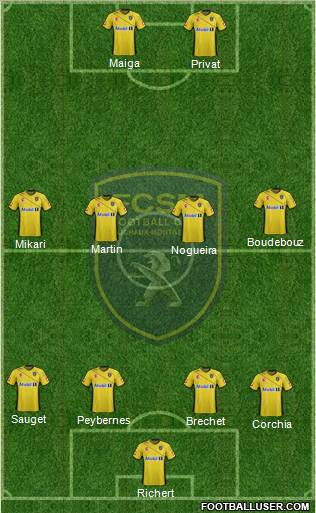 FC Sochaux-Montbéliard Formation 2012