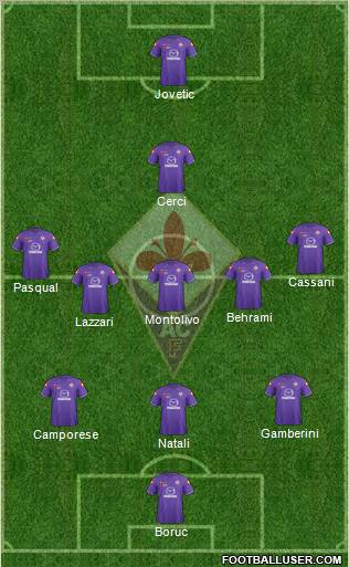 Fiorentina Formation 2012