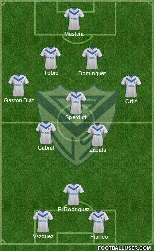 Vélez Sarsfield Formation 2012