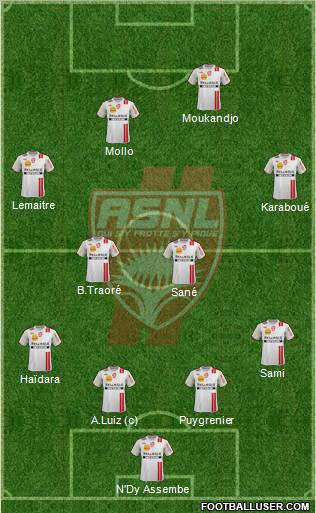 A.S. Nancy Lorraine Formation 2012