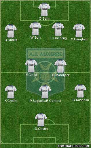 A.J. Auxerre Formation 2012