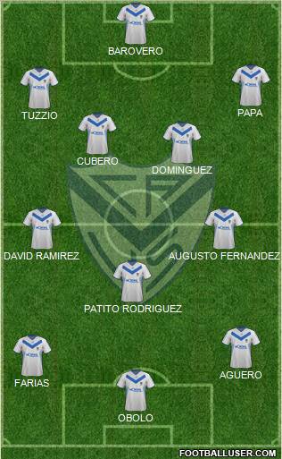 Vélez Sarsfield Formation 2012