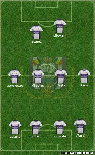 RSC Anderlecht Formation 2012