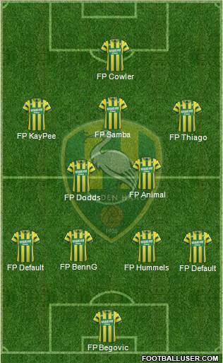 ADO Den Haag Formation 2012