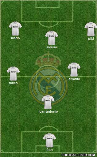 Real Madrid C.F. Formation 2012