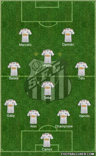 Santos FC Formation 2012