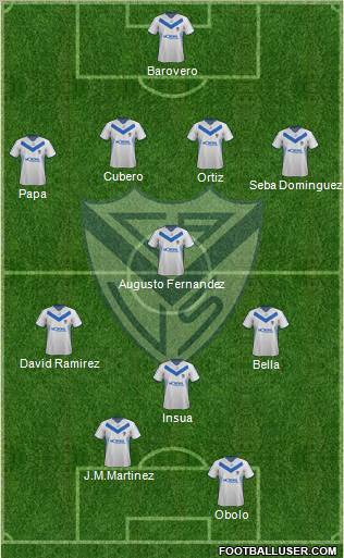 Vélez Sarsfield Formation 2012