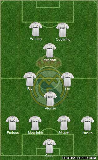 Real Madrid C.F. Formation 2012