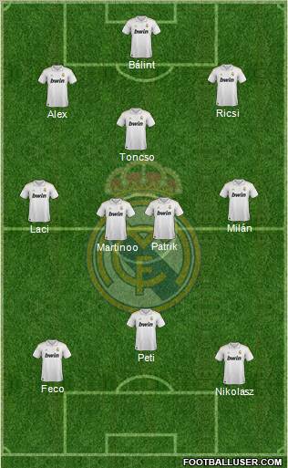 Real Madrid C.F. Formation 2012