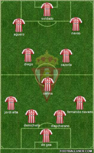 Real Sporting S.A.D. Formation 2012