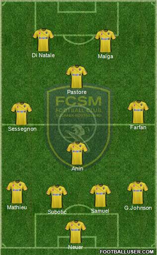 FC Sochaux-Montbéliard Formation 2012