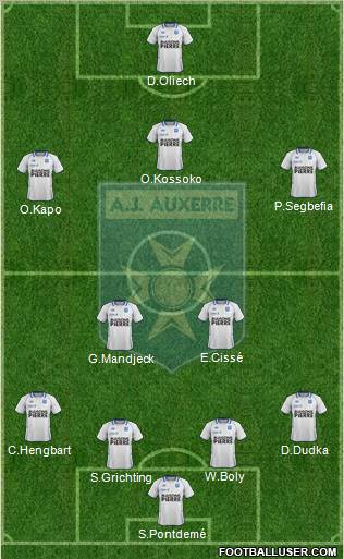 A.J. Auxerre Formation 2012