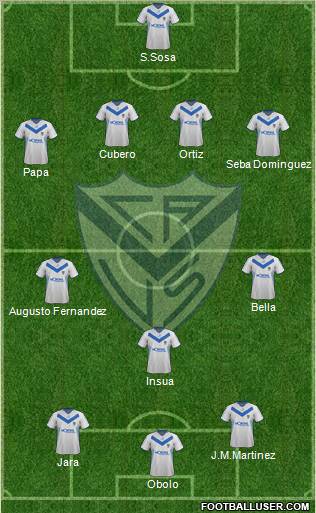 Vélez Sarsfield Formation 2012