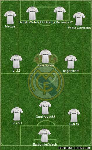 Real Madrid C.F. Formation 2012