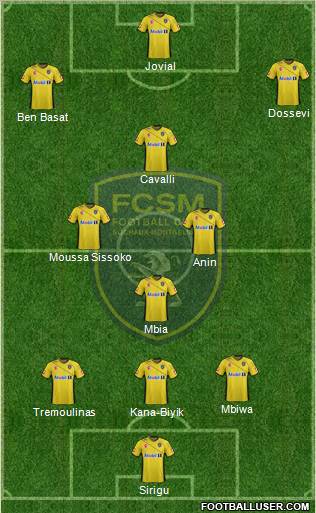 FC Sochaux-Montbéliard Formation 2012