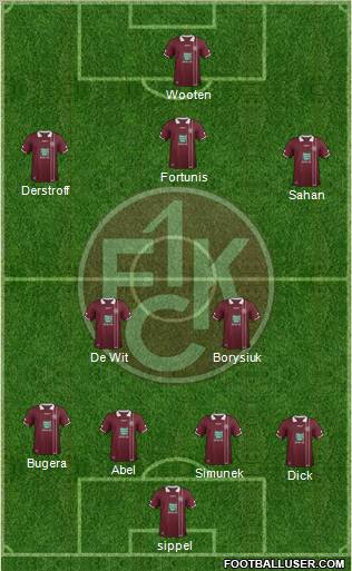 1.FC Kaiserslautern Formation 2012