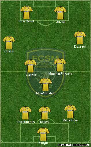 FC Sochaux-Montbéliard Formation 2012