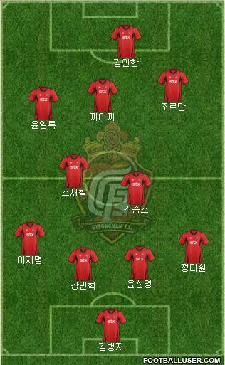 Gyeongnam FC Formation 2012