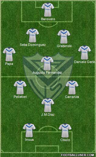 Vélez Sarsfield Formation 2012