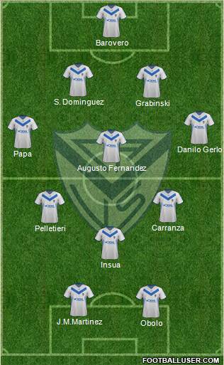 Vélez Sarsfield Formation 2012