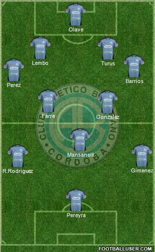 Belgrano de Córdoba Formation 2012