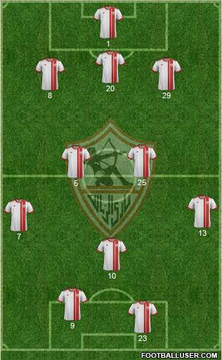 Zamalek Sporting Club Formation 2012